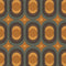 Thumbnail of Hornsea pattern wallpaper in earthy orange, pine and chocolate colourway