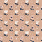 Vintage Floral Wallpaper in Peach