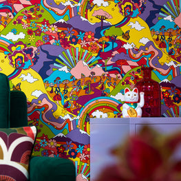 Dare to be different with these bold wallpaper patterns Mary Jane_Rainbow Brights