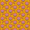 Happy Glamper Wallpaper in Clementine and Magenta