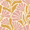 Thumbnail of matisse pattern wallpaper in ballet pink and deep mustard colourway