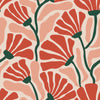 Thumbnail of matisse pattern wallpaper in peach, chilli and seaweed green colourway