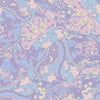 Thumbnail of contemporay 70s, mehndi design wallpaper in cool blue and purple colourway