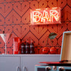 Peace and Love Wallpaper in Coral and Rouge on Twilight