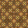 Thumbnail of 70s geometric wallpaper in earthy orange, chocolate and harvest gold colourway
