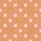 Thumbnail of 70s geometric wallpaper in mustard, red and subtle pink colourway 